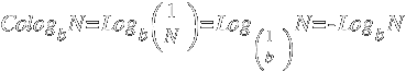 Colog _b N = Log _b (1/N) = Log _(1/b) N = -Log _b N