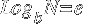 Log _b N = e